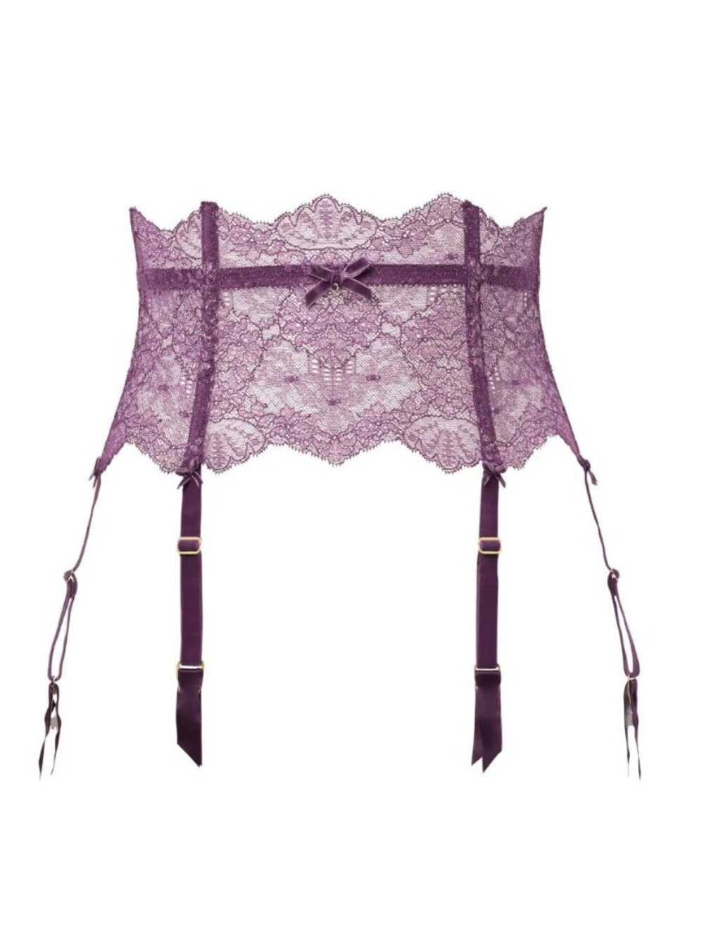 Dita Von Teese Amethyst Lurex Lace Suspender, S